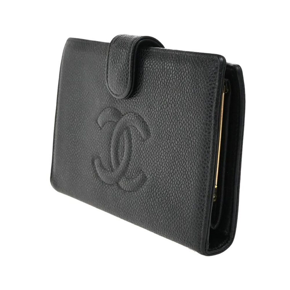 Chanel Coco Mark Black Leather Wallet  (Pre-Owned) - Picture 3 of 13